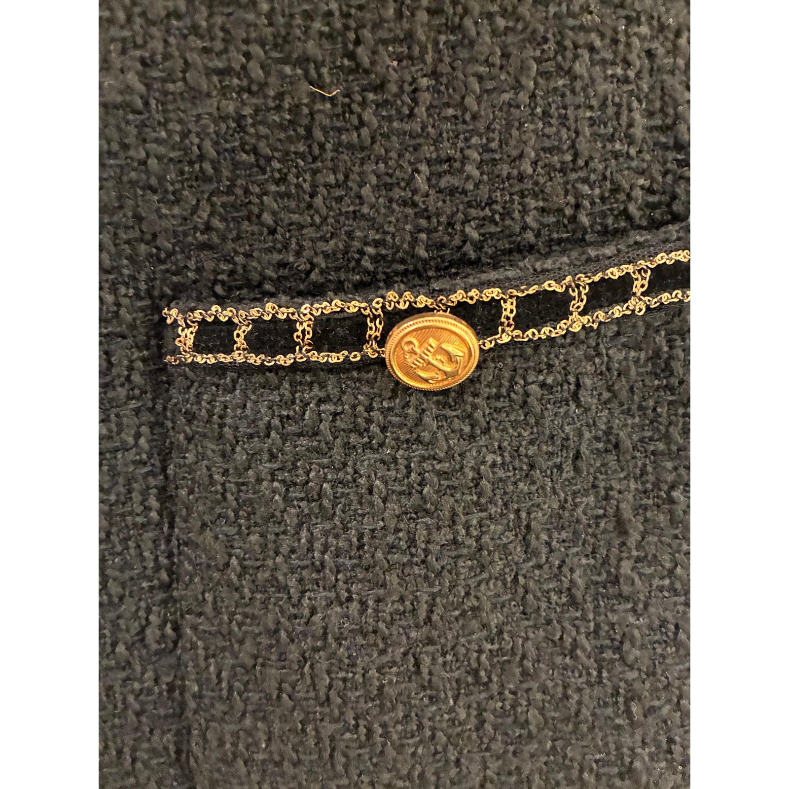 Urban Revivo Black Tweed Shorts With Bronze Buttons Size 4 — image 2 of 5